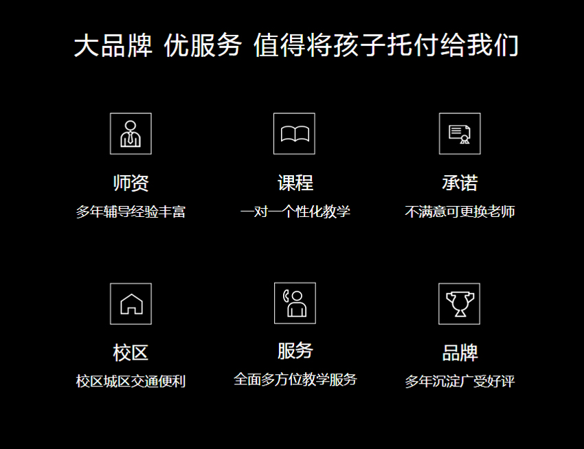 大品牌优服务值得将孩子托付给我们 大品牌优服务值得将孩子托付给我们