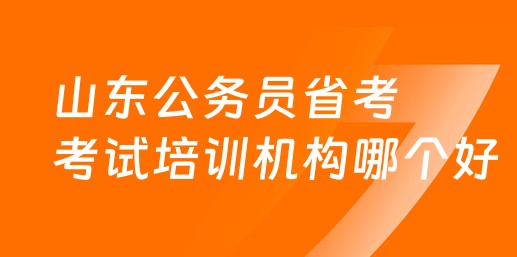 山东公务员省考考试培训机构哪个好